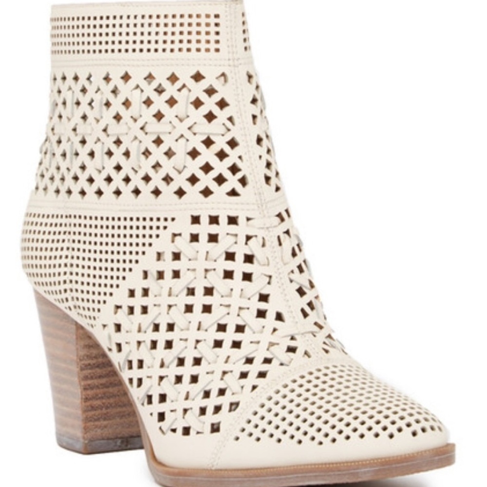 Franco Sarto White ankle boot